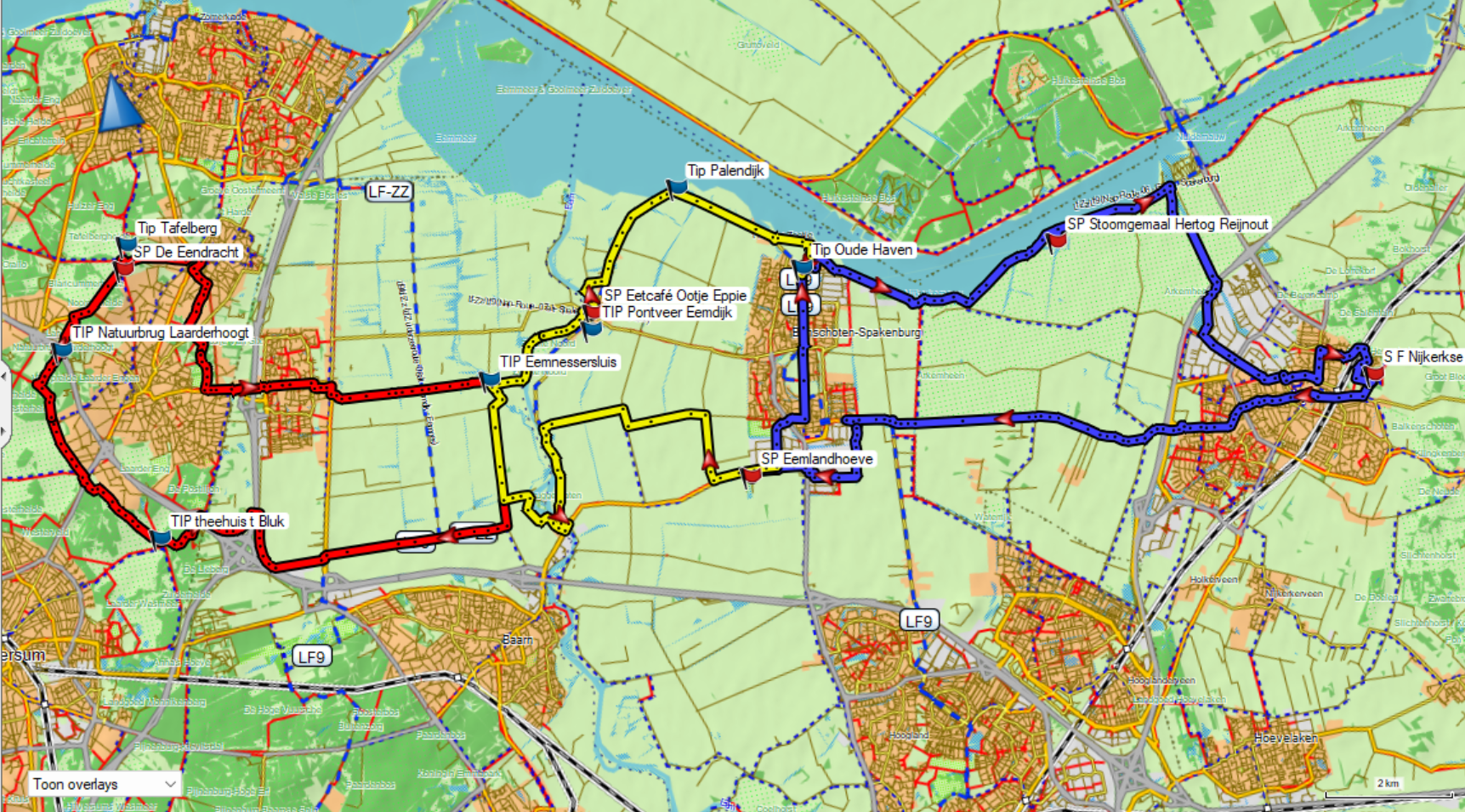 Gooi & Eemland route nijkerkse fietsvierdaagse 2026