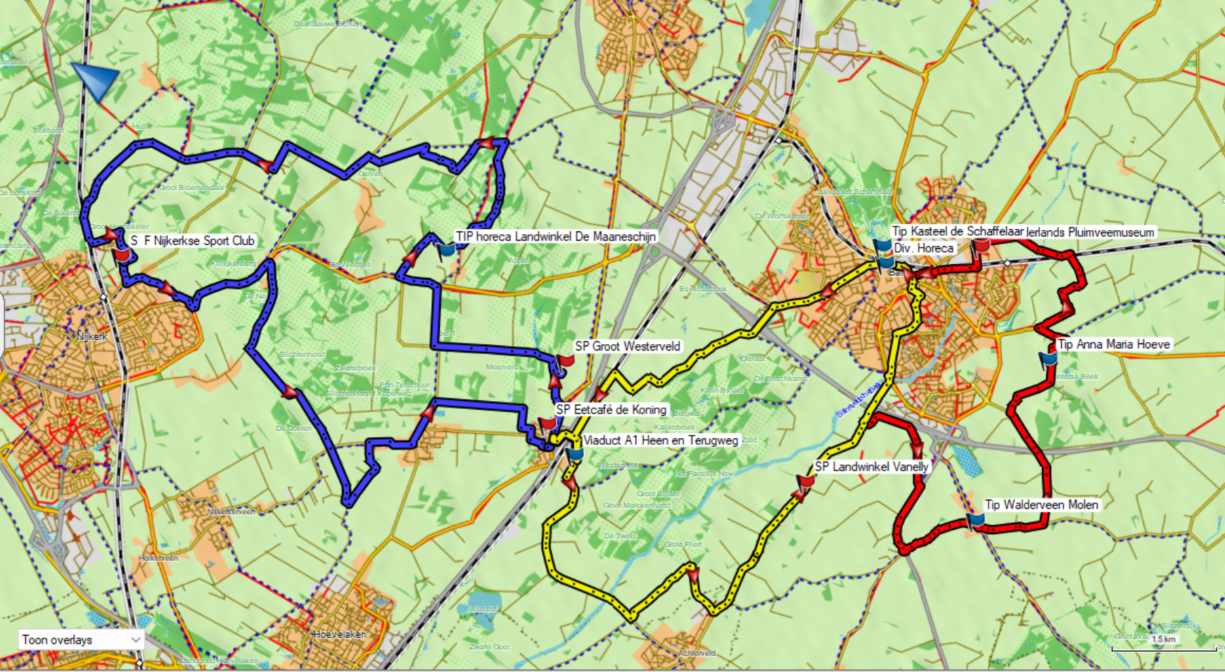 Food Valley route nijkerkse fietsvierdaagse 2026
